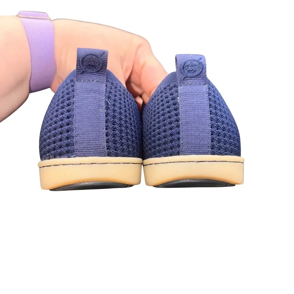 Born Knit Slip On Sneakers Navy Blue Comfort Walking Shoes Women’s 10M